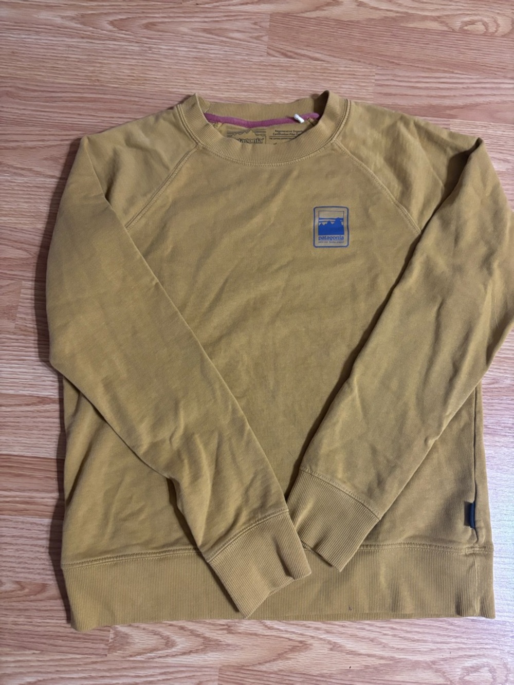 Patagonia Men's Crewneck Sweatshirt - Mustard Yellow